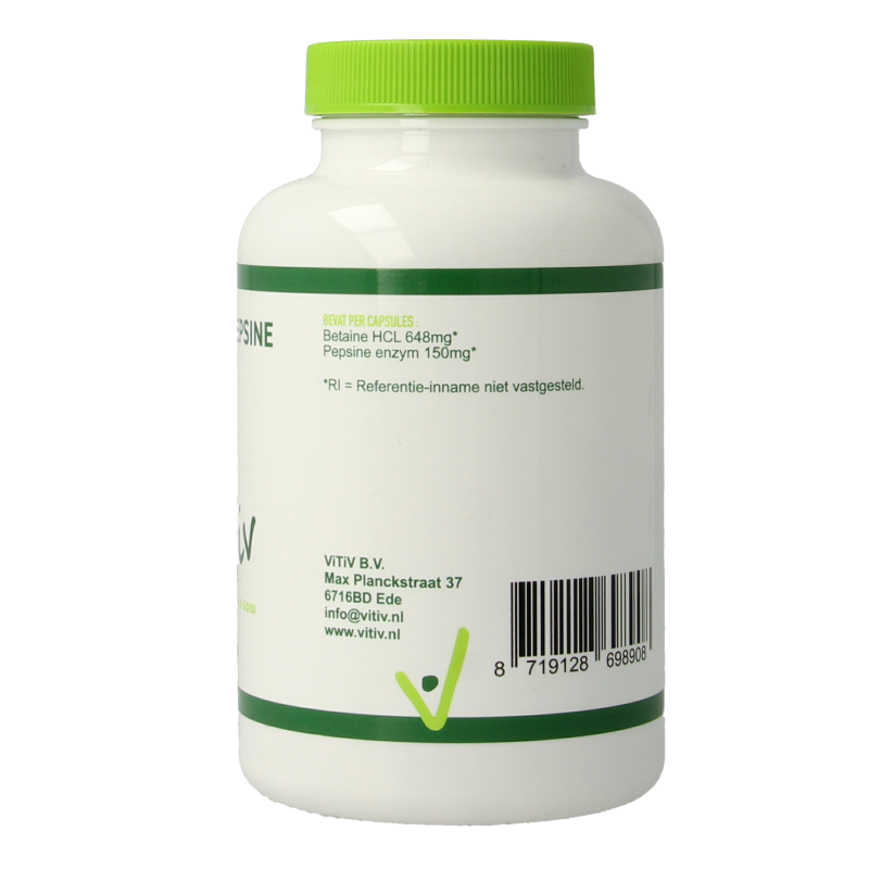 Vitiv Betaine HCL & pepsine 100 Capsules
