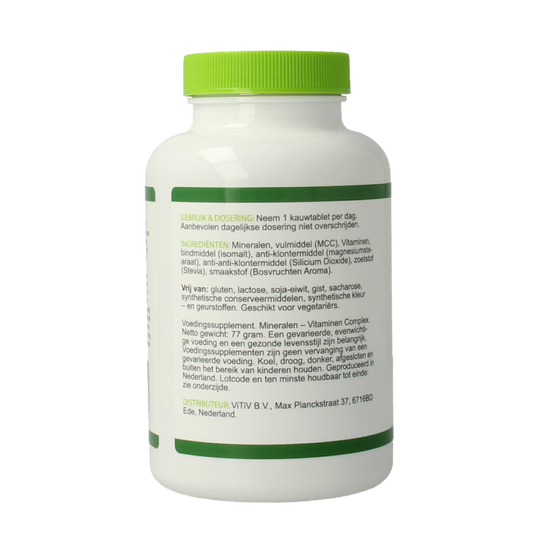 Vitiv Multivitamine voor kinderen 100 Kauwtabletten