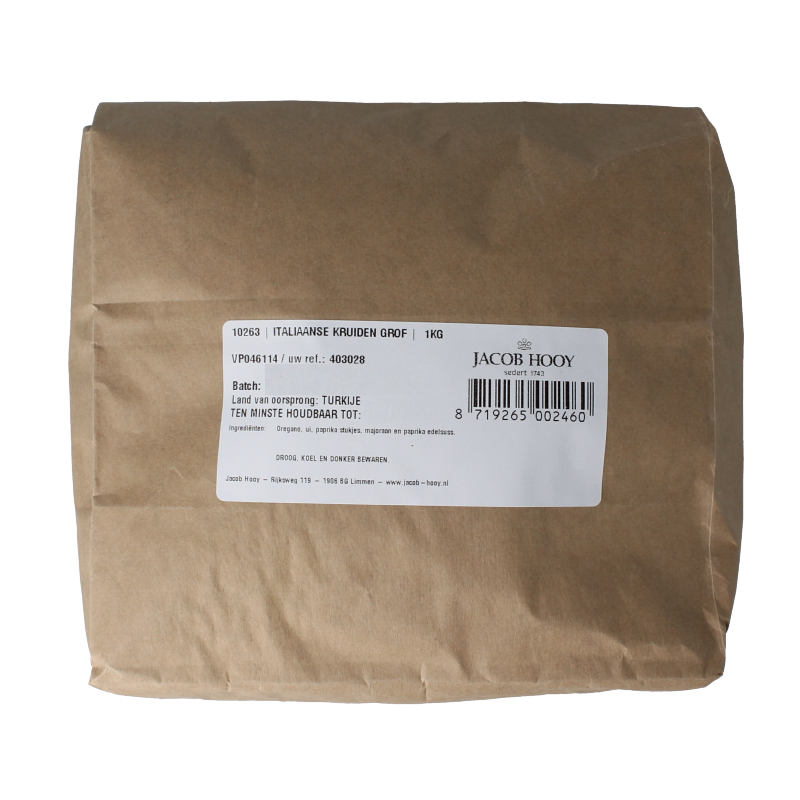 Jacob Hooy Italiaanse kruiden grof 1 Kilogram