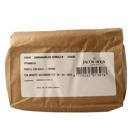 Jacob Hooy Damiana blad gemalen 250 Gram