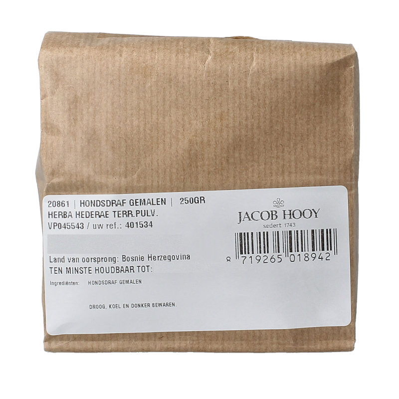 Jacob Hooy Hondsdraf gemalen 250 Gram