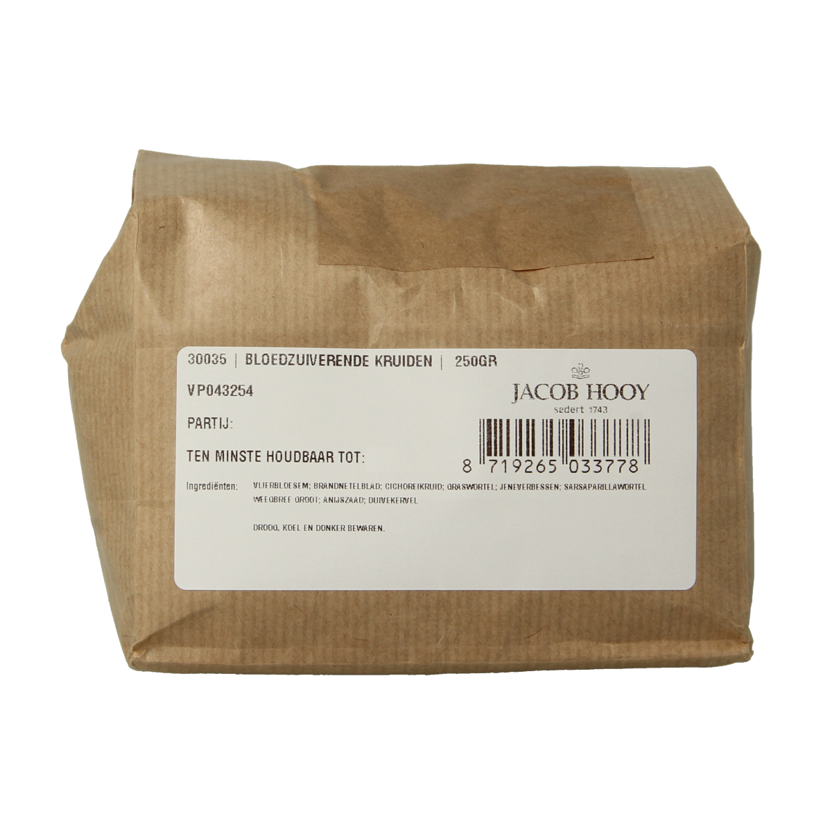 Jacob Hooy Bloedzuiverende kruiden 250.00 Gram