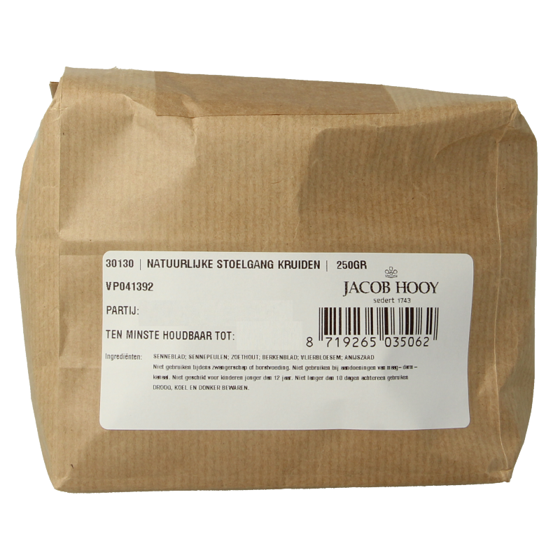 Jacob Hooy Natuurlijke stoelgang kruiden 250 Gram