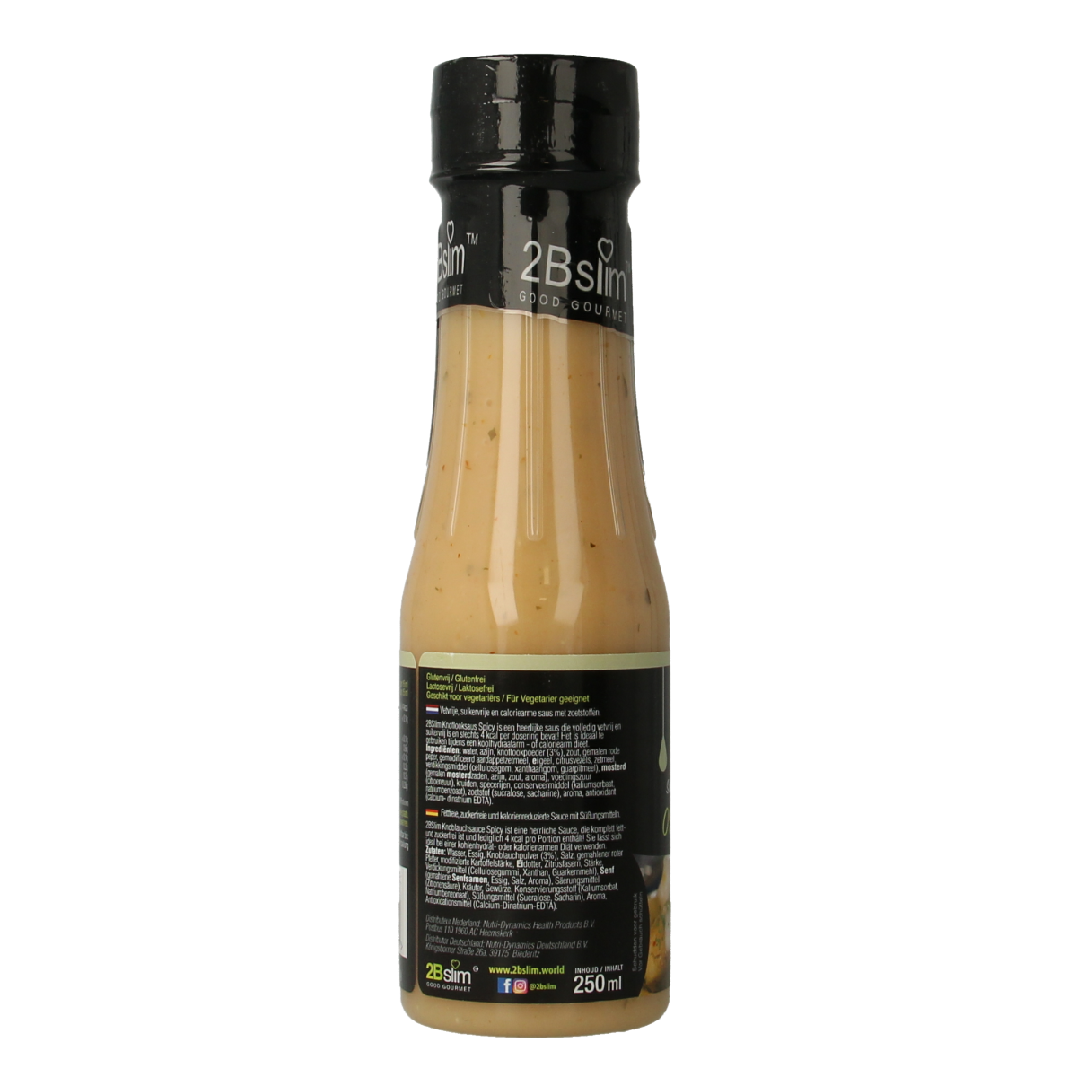2bslim Knoflooksaus spicy 250.00 Milliliter
