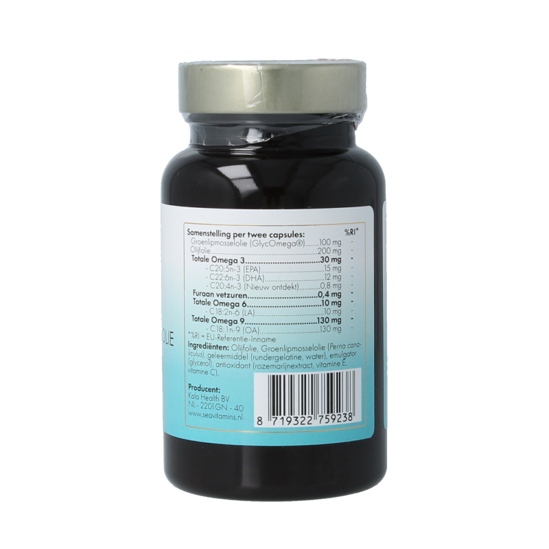 Sea Vitamins Groenlipmosselolie aspitol 90 Vegetarische capsules