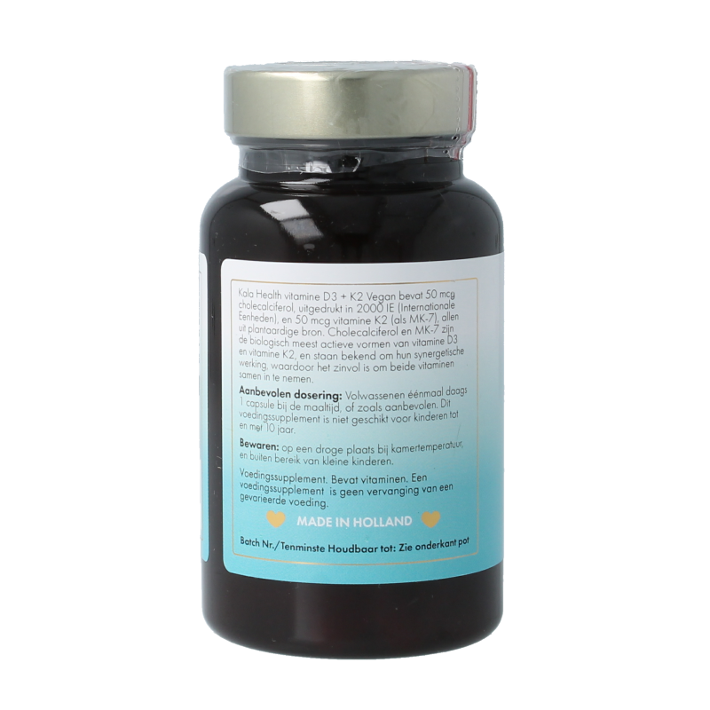 Liever Gezond Vitamine D3 K2 uit zee 90 Vegetarische capsules