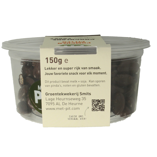 Met PIT Pompoenpitten pure chocolade 150 Gram