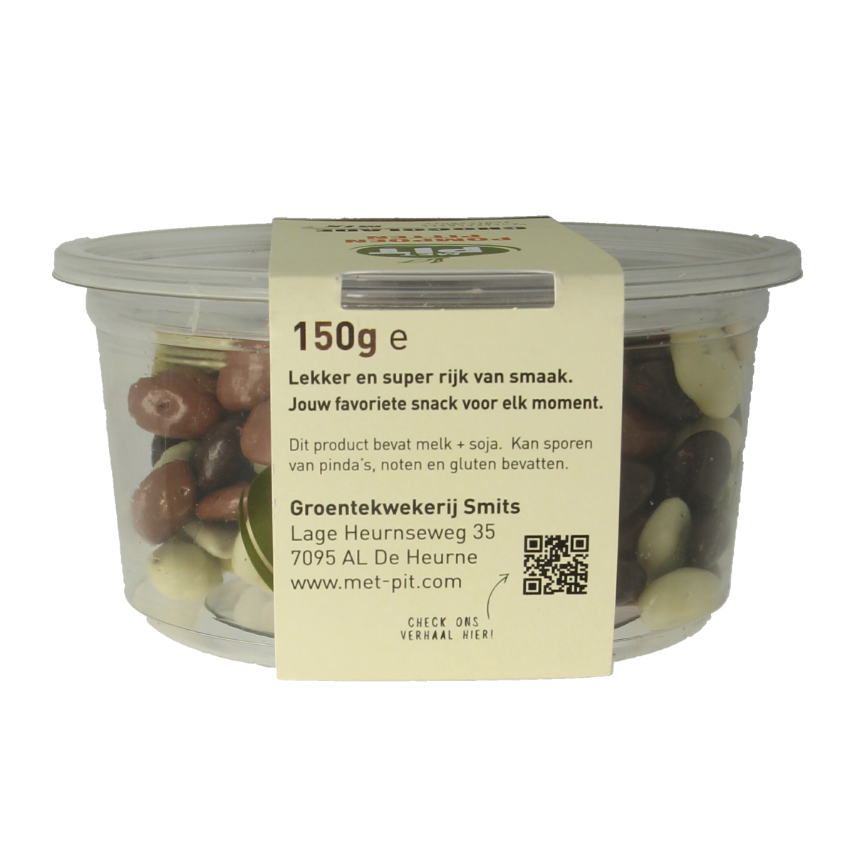 Met PIT Pompoenpitten mix chocolade 150.00 Gram