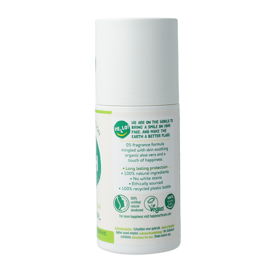 Happy Earth Pure deodorant roll-on unscented 75.00 Milliliter