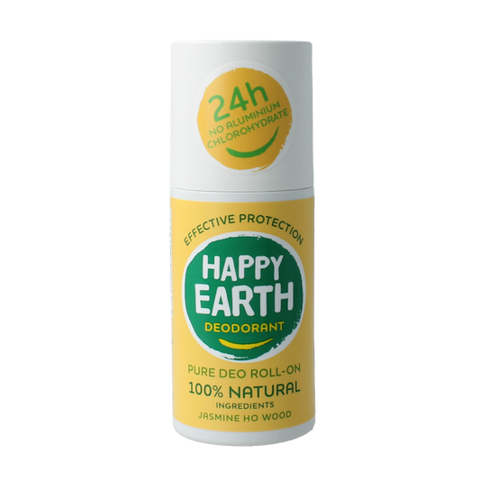 Happy Earth Deodorant roll on jasmine ho wood 75 Milliliter
