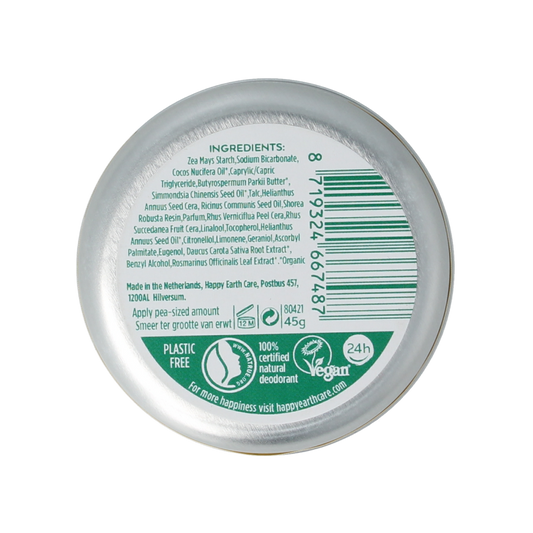 Happy Earth Deodorant balm jasmine ho wood 45.00 Gram
