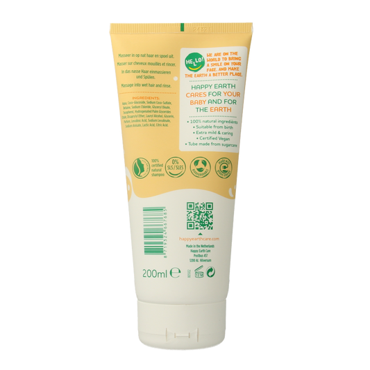 Happy Earth Shampoo voor baby & kids 200 Milliliter