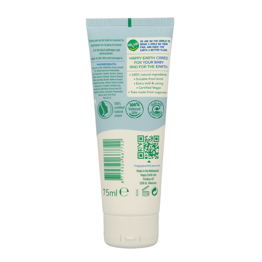 Happy Earth Billencreme zink voor baby & kids 75 Milliliter