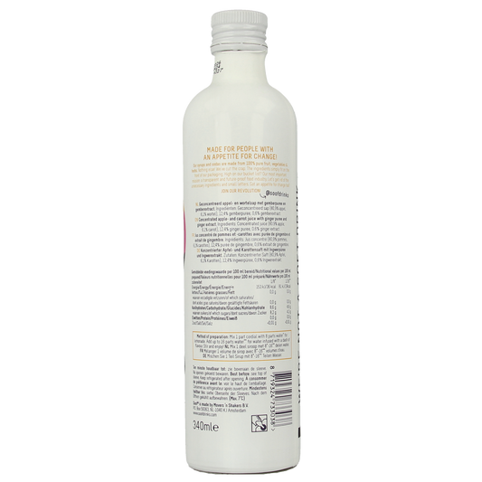 Soof Drinks Siroop wortel gember & appel 340.00 Milliliter