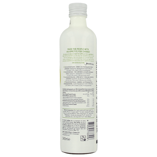 Soof Drinks Siroop citroengras peer limoen 340.00 Milliliter