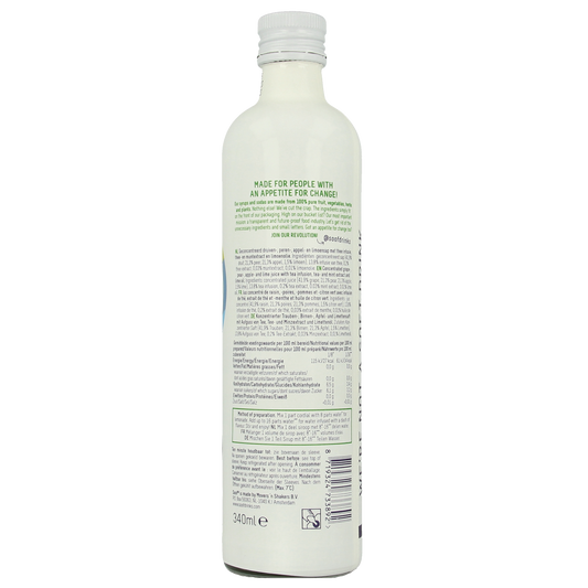 Soof Drinks Siroop zwarte thee limoen & munt 340.00 Milliliter