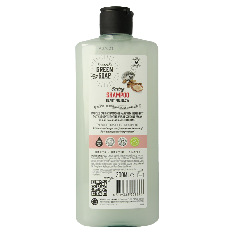 Marcel's Green Soap Caring shampoo argan & oudh 300 Milliliter