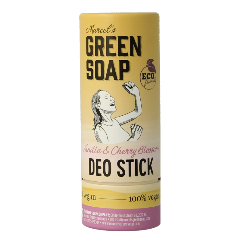 Marcel's Green Soap Deodorant stick vanilla & cherry blossom 40 Gram
