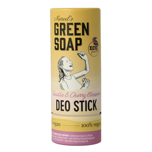 Marcel's Green Soap Deodorant stick vanilla & cherry blossom 40 Gram