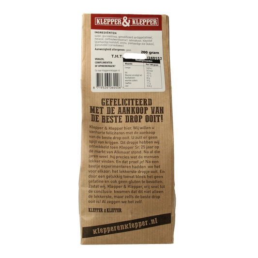 Klepper&Klepper De beste drop ooit volzoet 200.00 Gram