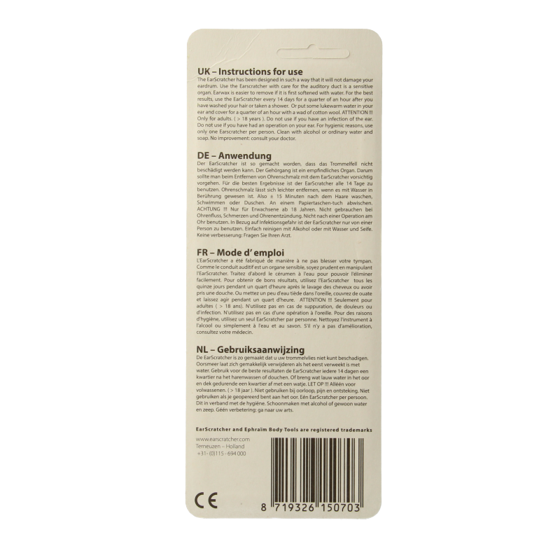 EarScratcher Oorverzorging 1 Stuks