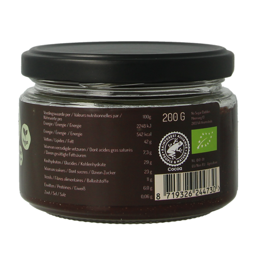 No Sugar Daddies Chocopasta puur bio 200.00 Gram