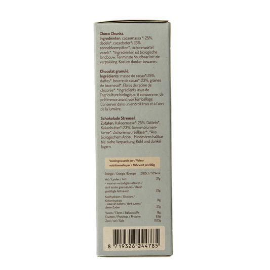 No Sugar Daddies Choco chunks melk bio 180.00 Gram