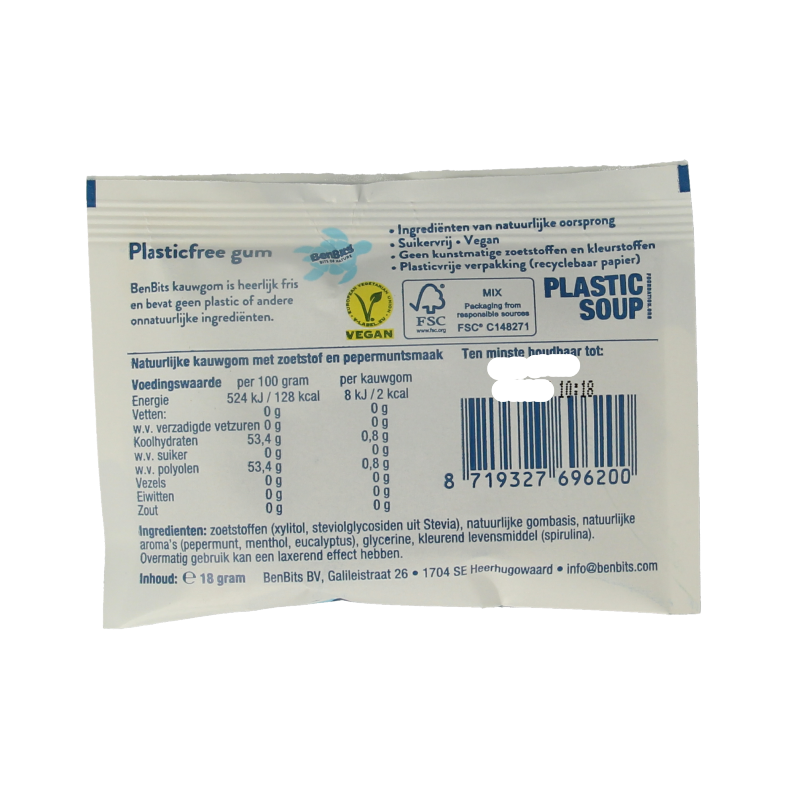 BenBits Peppermint single zakje 16 Gram