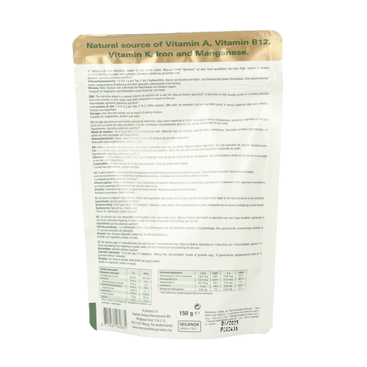 Marcus Rohrer Spirulina doypack 150 Gram
