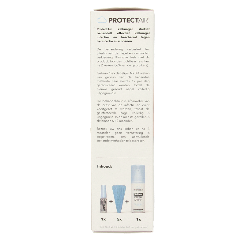Protectair Kalknagel startset kalknagelkwastje en schoenspray 1 Set