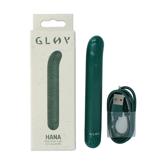 Glov Hana eco g-spot vibrator groen 1 Stuks