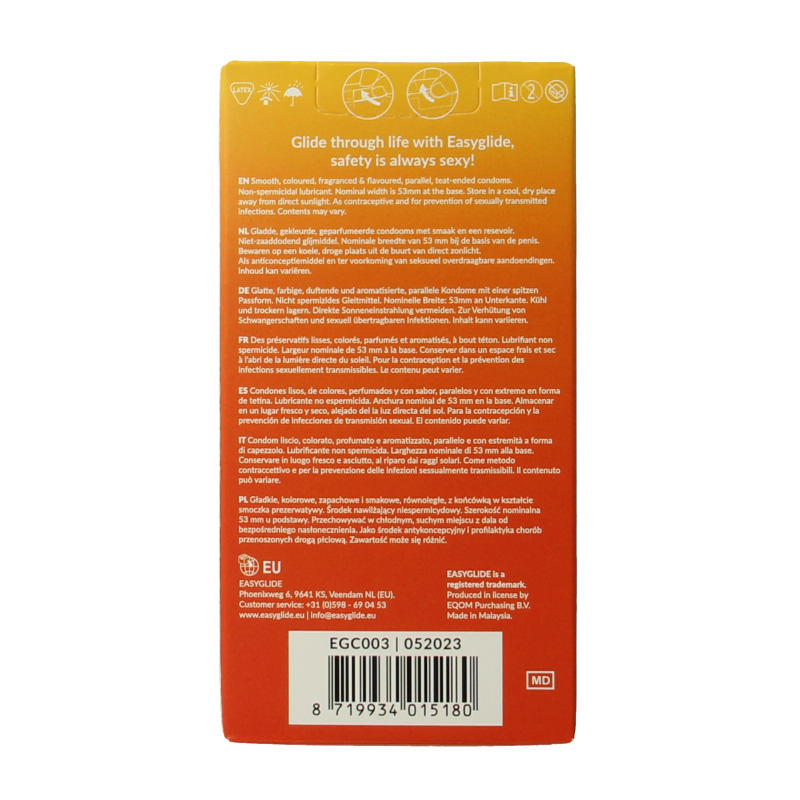 Easyglide Condooms met smaakjes 10 Stuks