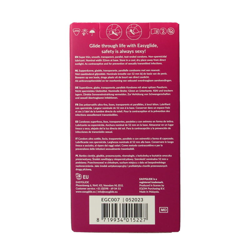 Easyglide Condoom extra thin 10 Stuks