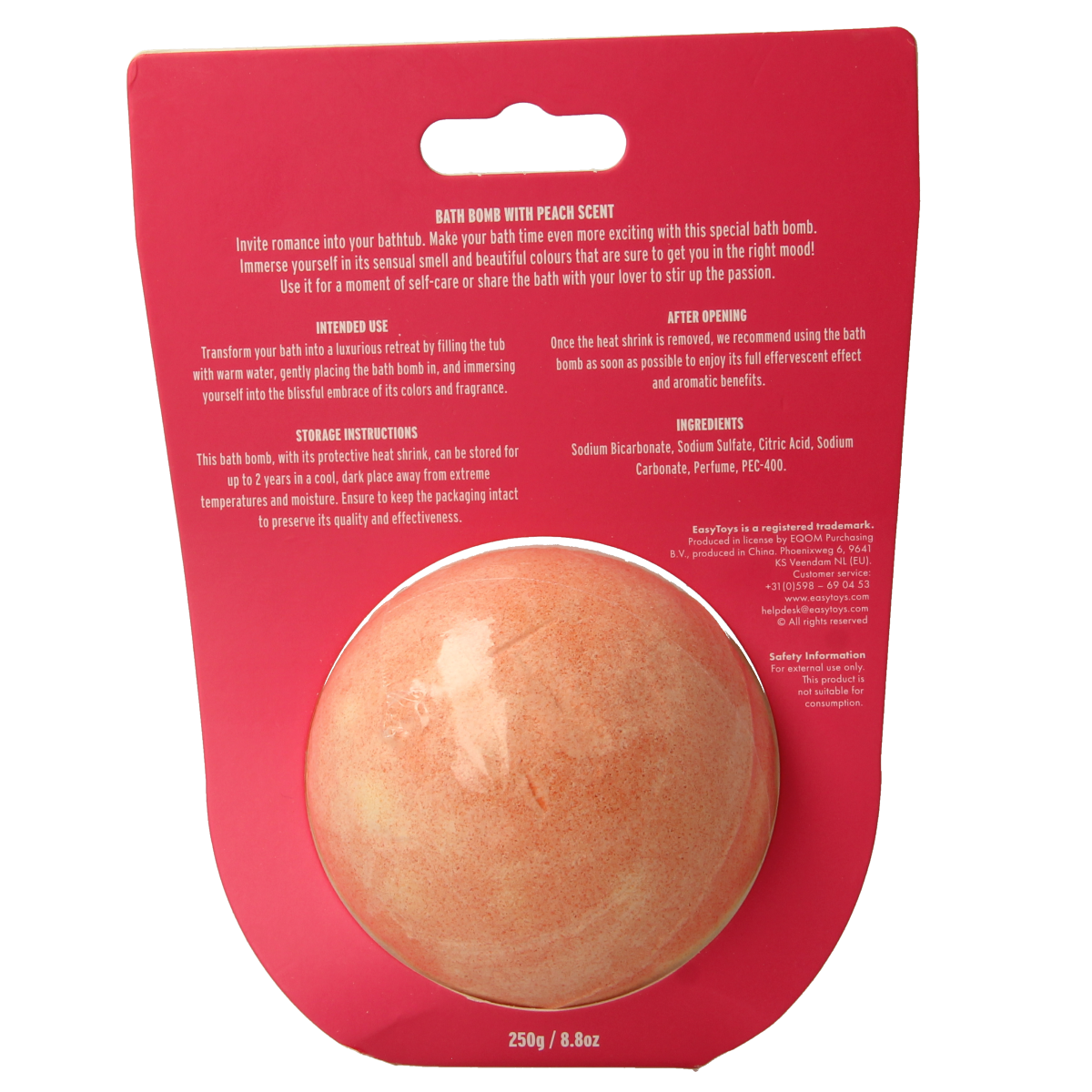 EasyToys Badbruisbal perzik 1.00 Stuks