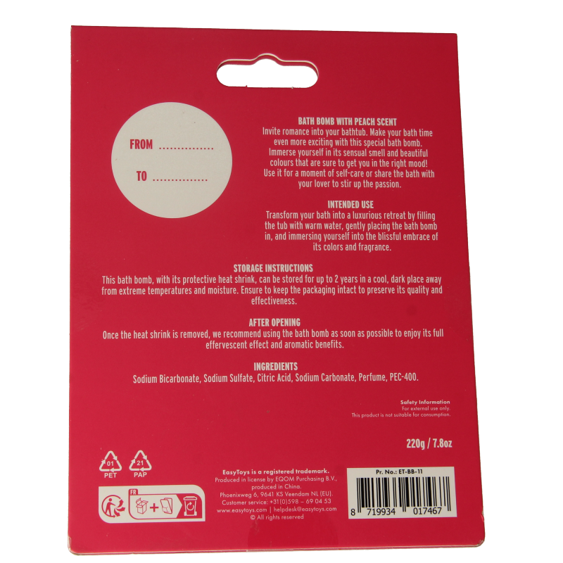 EasyToys Badbruisbal peachy 1 Stuks