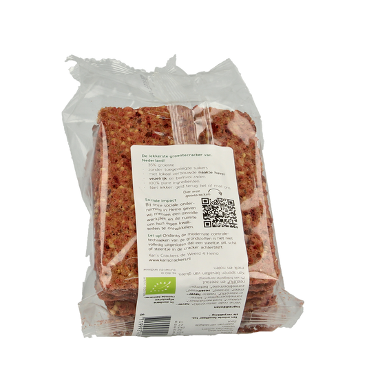 Kari's Crackers Groentecracker rode biet bio 180.00 Gram