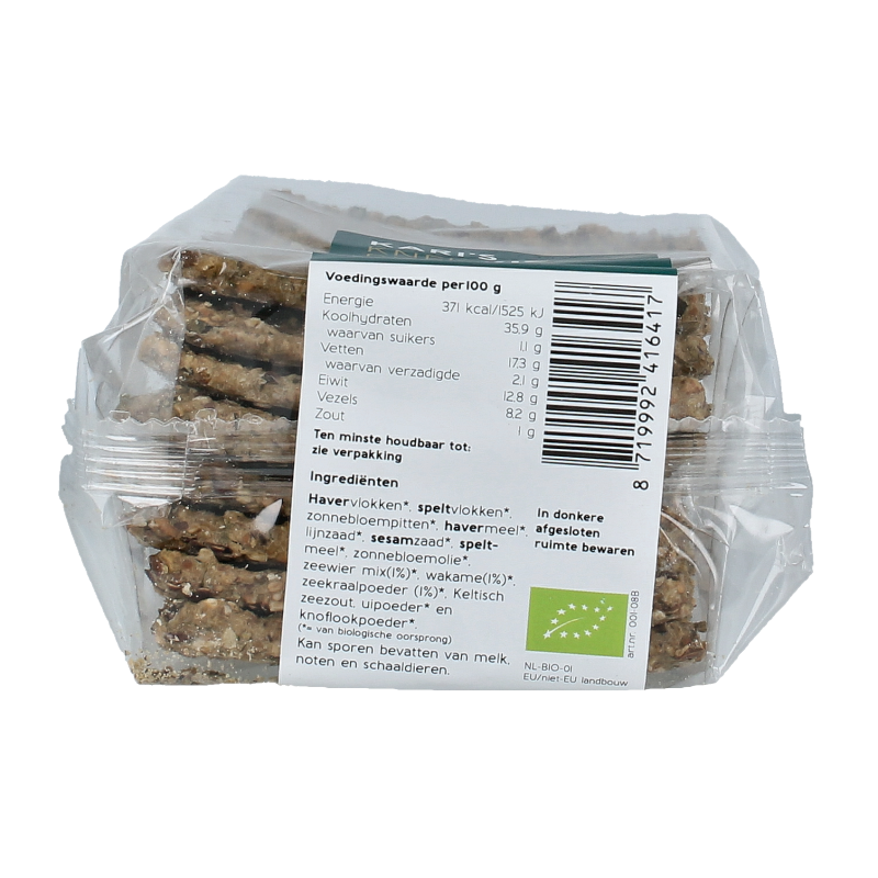 Kari's Crackers Knekkebrod zeewier bio 175 Gram