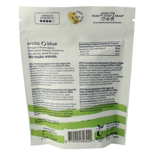 Arctic Blue Algenolie DHA en EPA 90.00 Softgels