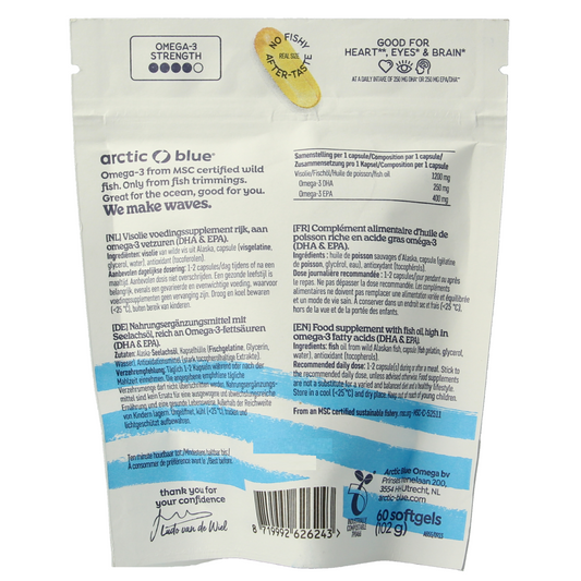 Arctic Blue Pure Alaska MSC visolie 60.00 Softgels