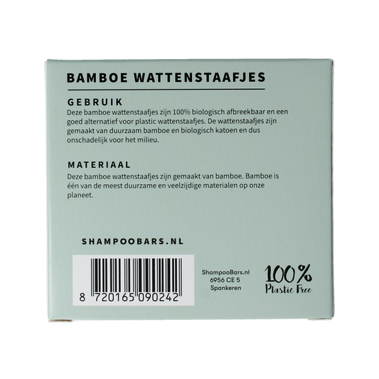 Shampoobars Bamboe wattenstaafjes 100.00 Stuks