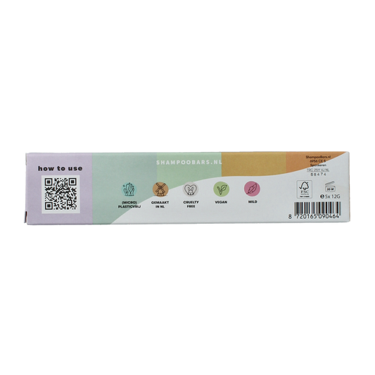 Shampoobars Shampoo bars proefpakket 5 x 12 gram 50.00 Gram