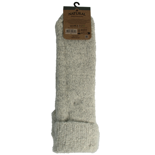 Apollo Slofsok anti slip unisex grijs/beige maat 43-46 1.00 Paar