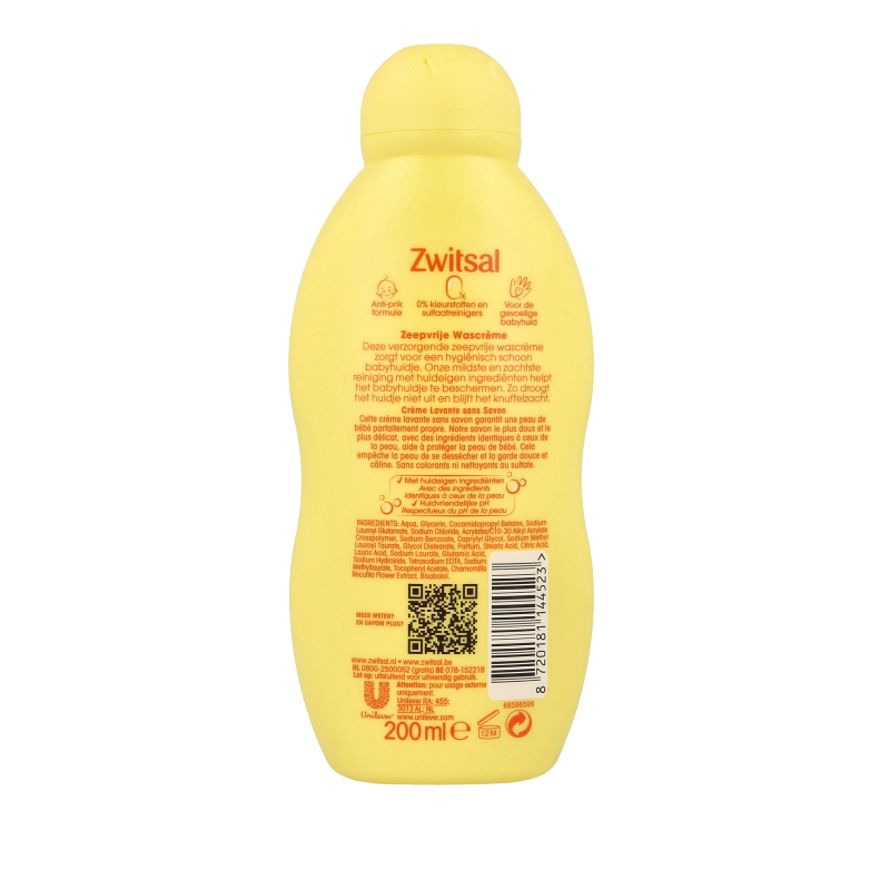 Zwitsal Wascreme 200 Milliliter
