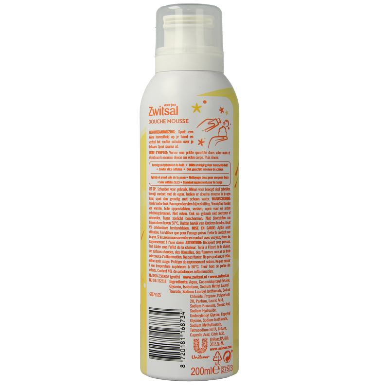 Zwitsal Douche mousse original 200 Milliliter