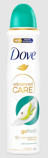 Dove Deodorant spray pear & aloe vera  150 Milliliter