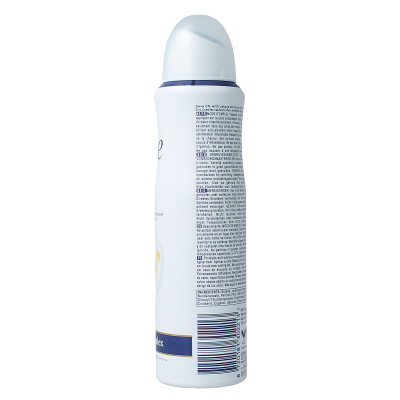 Dove Deodorant spray original 0% 150 Milliliter