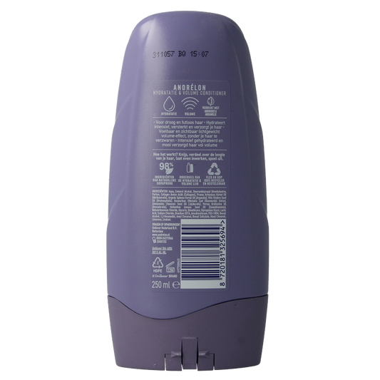 Andrelon Conditioner hydratatie & volume 250 Milliliter