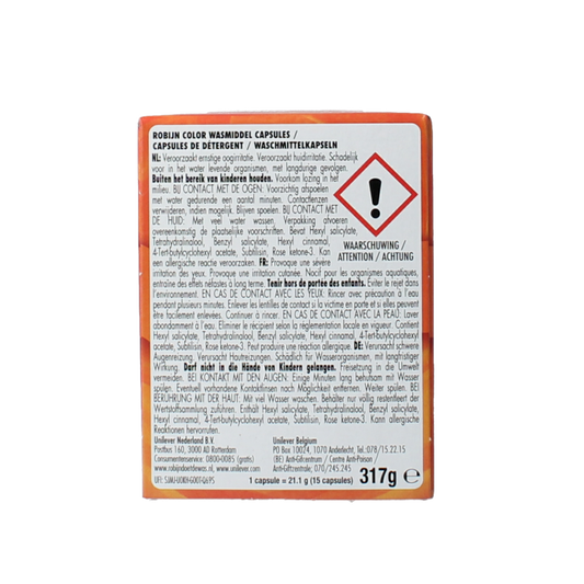 Robijn Wasmiddel color pods 15 Stuks