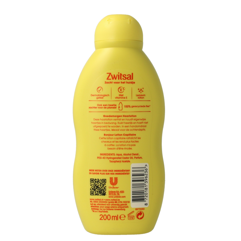 Zwitsal Haarlotion goedemorgen 200 Milliliter