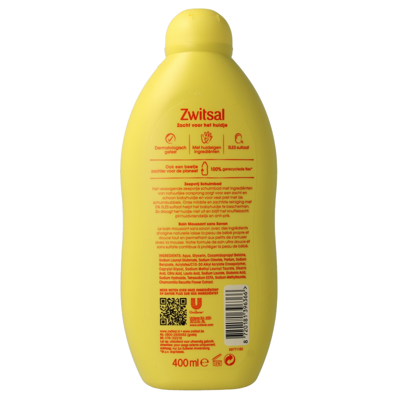 Zwitsal Schuimbad 400 Milliliter
